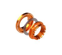 Dado perno ruota posteriore arancione M38x1.5 con cono per Ducati