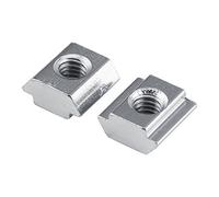 Dado Profilato in Alluminio 50 Pz/lotto, Dado Scorrevole con Scanalatura a T, Dadi a T per Accessori con Profilo in Alluminio, con Scatola Trasparente(European Standard 20-M4)
