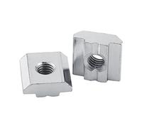 Dado Profilato in Alluminio 50 Pz/lotto, Dado Scorrevole con Scanalatura a T, Dadi a T per Accessori con Profilo in Alluminio, con Scatola Trasparente(European Standard Type 30-M6)