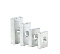 Dado quadrato M3 M4 M5 M6 M8 M10 Dadi rettangolari Blocco scorrevole sottile Blocco scorrevole for accessori for profili in alluminio 2-100 pezzi(M6x12x17x3.5-20pcs)