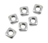 Dado quadrato M6 304 - Dado filettato in acciaio inox, confezione da 50