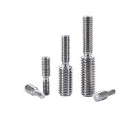 Dado riduttore con manicotto, vite filettata su due lati, M3 M4 M5 M6 M8 M10 M12 M14 M16, vite di riduzione senza testa, bullone, adattatore fotocamera (M3 x 6 M5 x 6 20 pezzi)