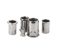 Dado rivetto a testa svasata piatta M3 M4 M5 M6 M8 M10 M12 304 in acciaio inossidabile, esagonale, 2/10 pezzi(Small countersunk,2pcs M12)