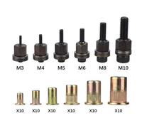 Dado rivetto manuale manuale utensile rivettatrice kit 66 pezzi per installazion