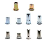 Dado rivetto Rivnut M3 M4 cieco esagonale testa piatta acciaio al carbonio alluminio 304 316 A2 A4 inossidabile 20 pezzi(F carbon steel,M3)