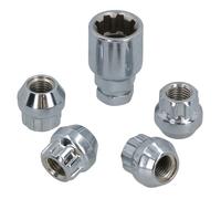 Dado ruota di bloccaggio M12 x 1,5 per mozzi di sospensione roulotte rimorchio