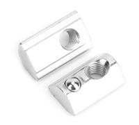 Dado scorrevole a T da 50 parti di fissaggio dadi pezzi Dadi con scanalatura a T standard europei Set fissaggi a molla per profili in alluminio(M6)