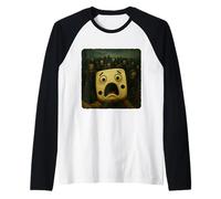 Dado Selfie Zombies Apocalisse Umorismo Divertente Halloween Maglia con Maniche Raglan