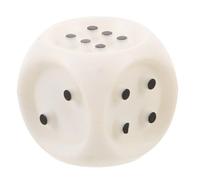 Dado Tattile con Punti in Rilievo Plastico Bianco per Giochi | Mensch Ärgere Dich Nicht, Accessorio per Giochi da Tavolo Intelligenti, Uso in Aula, Pezzo del Gioco da Tavolo