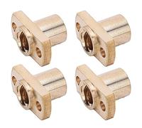 Dado Trapezoidale 8 Mm, Dado Trapezoidale 4 Pezzi, Vite Trapezoidale Dado Parti della Stampante 3D Flangia Ad H in Ottone T8 Elementi di Fissaggio Hardware 3D, Viti di