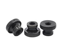 Dado zigrinato in acciaio al carbonio nero for stampanti 3D, parti for facciate continue(M10 1pc)