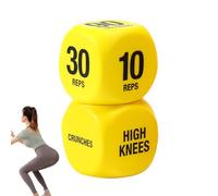 Dados De Ejercicio - 1-Pair Espuma Divertidos Para Ejercicios | Para Entrenamiento De Cuerpo Completo | Equipo De Entrenamiento Con Dados | Divertido Equipo De Entrenamient De Fuerza Para Mujeres Y A