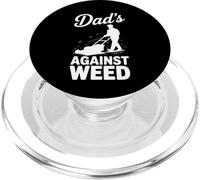 Dads Against Weeds Funny Lawn Mower Father Yard Humor Design PopSockets PopGrip per MagSafe