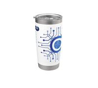 Dads CPU PC Sci-Fi Film Circuit Board Computing Bicchiere termico in acciaio inox doppia parete