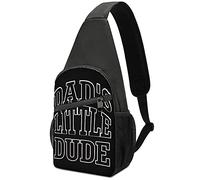 Dad's Little Dude Sling Bag Crossbody Shoulder Travel Chest Backpack Escursionismo Daypack per lo shopping sportivo