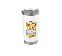 Dad's Taxi Is Now Accepting Tips Bicchiere termico in acciaio inox doppia parete