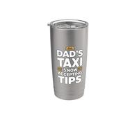 Dad's Taxi Is Now Accepting Tips Bicchiere termico in acciaio inox doppia parete