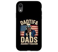 DADtifa - Bandiera degli Stati Uniti con scritta "Black Dads" contro il fascismo Custodia per iPhone XR