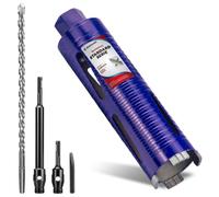 DaduoRi Corona diamantata extra lunga, diametro 68 mm x lunghezza 220 mm, con filettatura M22, con 2 prolunghe SDS Plus (240 mm e 110 mm), per fori profondi in calcestruzzo, muratura, pietra arenaria