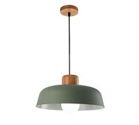 DADYA Lampada a Sospensione Industriale Moderna Lampada a Sospensione in Legno Creativa Nordic Macaron Lampadari Macaron personalità Paralume E27 Lampadario a Testa Singola Soggiorno Sala Studio
