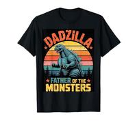 Dadzilla - Father of The Monsters Vintage Graphic Design Maglietta