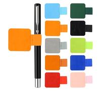 Daelesr 10 Pack Penna Portapenne Adesivo in Pelle, Autoadesivo Elastico Loop, Porta Penne con Passante, Portapenne per Notebook Diario Taccuino Calendario Settimanale (10 Colori)