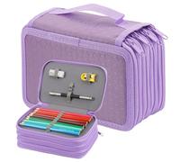 Daelesr Astuccio con 72 Scomparti Grande Capacità, Astuccio Tinta Unita, Astuccio Porta Matite Sacchetto, 4 Strati Astuccio Portapenne Scuola Organizer per Studenti Staff Artisti Ufficio