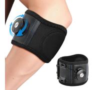 Daelesr Tutore Epicondilite Gomito, Compressione Regolabile, 23-29 cm, Fascia Gomitiera per Epicondilite con Cuscinetto in Silicone, Bendaggio per Uomo Donna Tennis Golfis Elbow e Tendinite