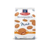 Daelmans Mini Stroopwafels al Caramello in Busta (12 pezzi) - Autentico biscotto olandese con caramello burroso e vaniglia Bourbon - Snack Tradizionale, Goloso senza additivi artificiali