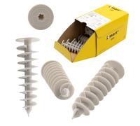 Dämmstoffdübel Thermo senza ponti termici, installazione senza preforatura o utensili speciali possibili, tasselli in polistirene espanso, tasselli in polistirolo, tasselli a spirale (25 x 85-25 pz.)
