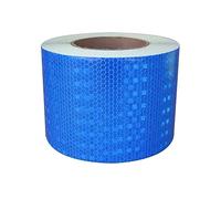 DAEOIBHJR Nastro Riflettente Adesivo, 25m x 10cm Nastro Adesive Sicurezza Catarifrangente, Adesivi Segnalazione Catarifrangenti Ad Alta visibilità per Auto Moto Bicicletta Cartelli Stradali,Blu