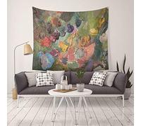 Daesar Arazzo da Divano, Arazzo da Parete Grande Multicolore Pittura A Olio di Pietra di Colore Tappeto Parete 200x150CM Arazzo Poliestere