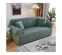 Daesar Copridivano 1 Posto Elasticizzato, Copripoltrona Universale Elasticizzato Fantasia Foglie Vintage Tinta Unita Copridivani Elasticizzati Verde Militare (Poliestere 1 Posto)