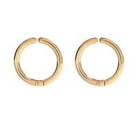 Daesar Orecchini con Clip Senza Buco Oro, Orecchini Acciaio Inossidabile Donna Uomo Cerchio Semplici 10mm Orecchini Regalo