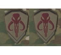 Daesh Whacker Star Wars DD Toppa : Assassino Mandalorian Mandal Bantha Skull X 2