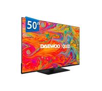 Daewoo 50DM65QV - QLED Smart TV 50 pollici 4K HDR, Dolby Vision & Dolby Atmos, compatibile con Alexa, base centrale, design senza cornice