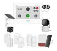Daewoo - Allarme connesso WiFi/GSM Touch 7" AM501L, sistema wireless e senza abbonamento, compatibile con animali, sensori inclusi + telecamera di sorveglianza Full HD, applicazione mobile inclusa