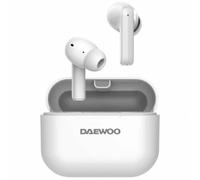Cuffie wireless Daewoo In-Ear DW2005 con cancellazione del rumore e custodia di ricarica bianche