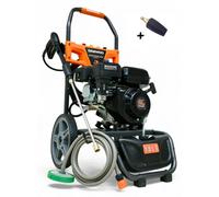 Rondella ad alta pressione a benzina 207 bar | Pulitore per superfici 7PS con testa in ottone | Pulitore per pietra professionale ad alta pressione | Pulitore industriale