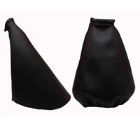 DAEWOO ESPERO (1991-1999) Cuffia Leva Cambio e Freno Pelle - Cuciture Rosso