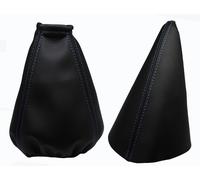 DAEWOO LANOS (1997-2004) Cuffia Leva Cambio e Freno Pelle - Cuciture Azzurro