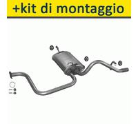 DAEWOO MATIZ HATCHBACK 0.8 51HP 2000- Silenziatore Marmitta Posteriore+