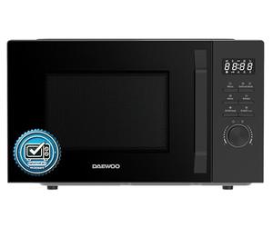 Daewoo MD-FC206SB - Microonde solo, 20 l, potenza 700 W, 8 programmi automatici, 5 livelli di potenza, timer, colore: Nero