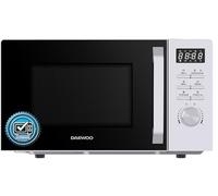 Daewoo MD-FC206SS - Microonde da solo, 20 l, potenza 700 W, 8 programmi automatici, 5 livelli di potenza, timer, colore: Argento