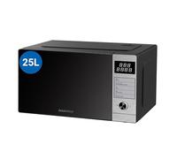 Daewoo MD-FP251GS-EU Microonde con griglia al quarzo, 25 litri di capacità, 850 W di potenza, 8 programmi, 5 livelli di potenza, pannello digitale, inox