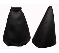 DAEWOO NEXIA (1996-2001) Cuffia Leva Cambio e Freno Pelle - Cuciture Rosso