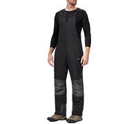 DAFENP Pantaloni Sci Uomo Inverno Salopette Neve Impermeabile Pantaloni Snowboard Isolata Antivento Caldo Pantaloni Softshell con Tracolla Regolabile e Tasche Multiple HXK9229M-Black-2XL
