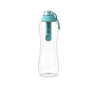 DAFI Borraccia con filtro da 0,3 l, colore turchese, senza BPA, con filtro per acqua, borraccia sportiva con acqua filtrata per viaggi, bottiglia filtro esterno + filtro a carbone attivo