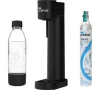 Dafi ushAir Saturatore con cartuccia CO2 + Bottiglia 0,7 l, nero