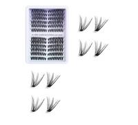 DAFNE 216 Pezzi Ciglia Finte Extension Ciglia, 30-40D Curl Ciglia Finte Ciuffetti per Estendere le Ciglias a Casa Eyelashes Naturali per Ragazze e Donne Principianti (10-16mm Mix)
